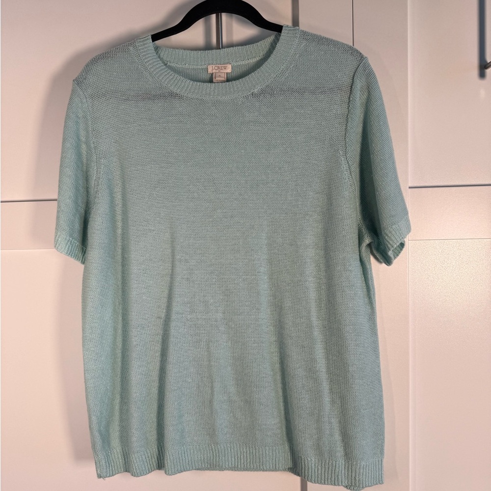 J. Crew Soft Mint Knit Top